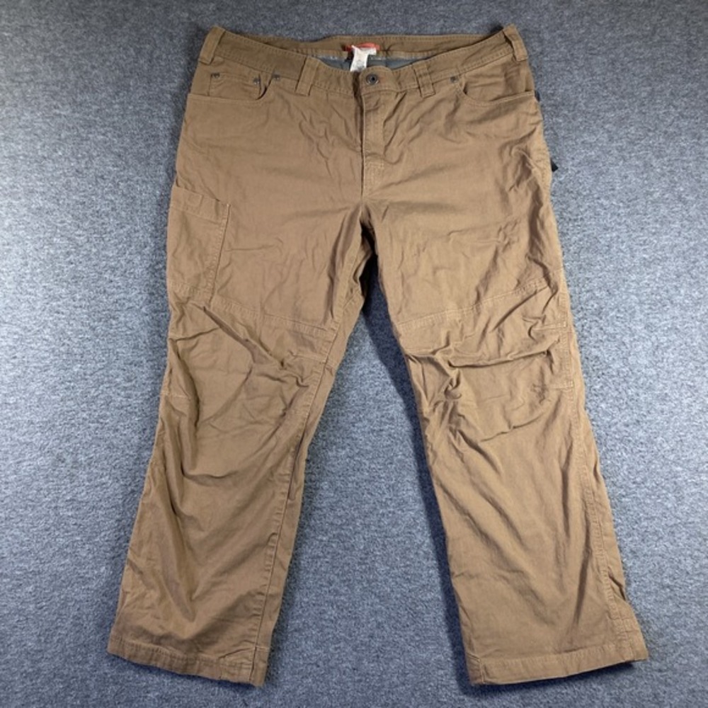 L.L. Bean riverton Pants Mens‎ 42X29 Brown Outdor Utility Fleece Lined